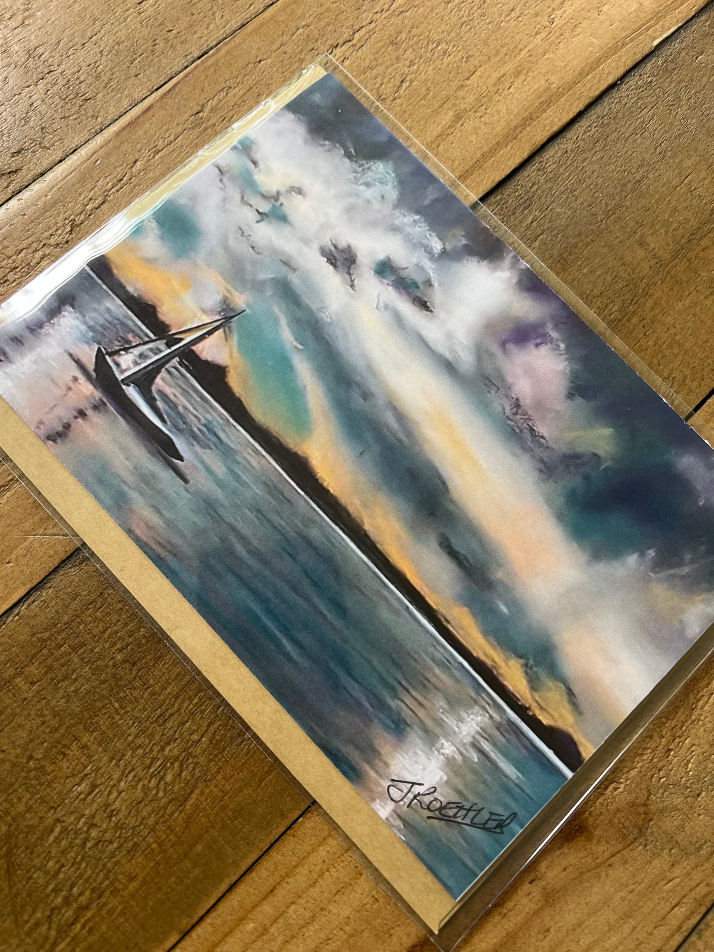Signed Artist Print Greeting Card "After the Storm"