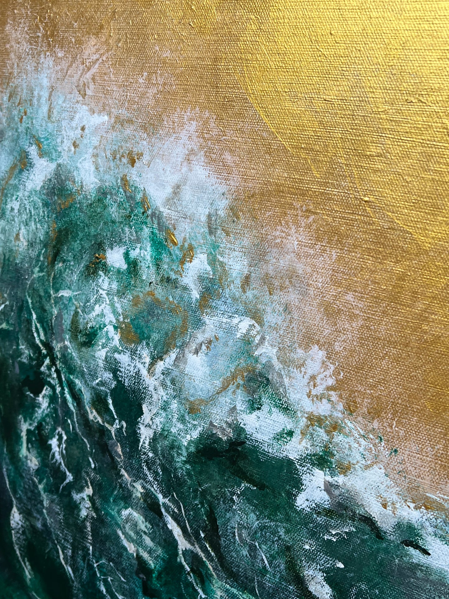 "GOLDEN TIDE" Original Fine Art Acrylic Painting