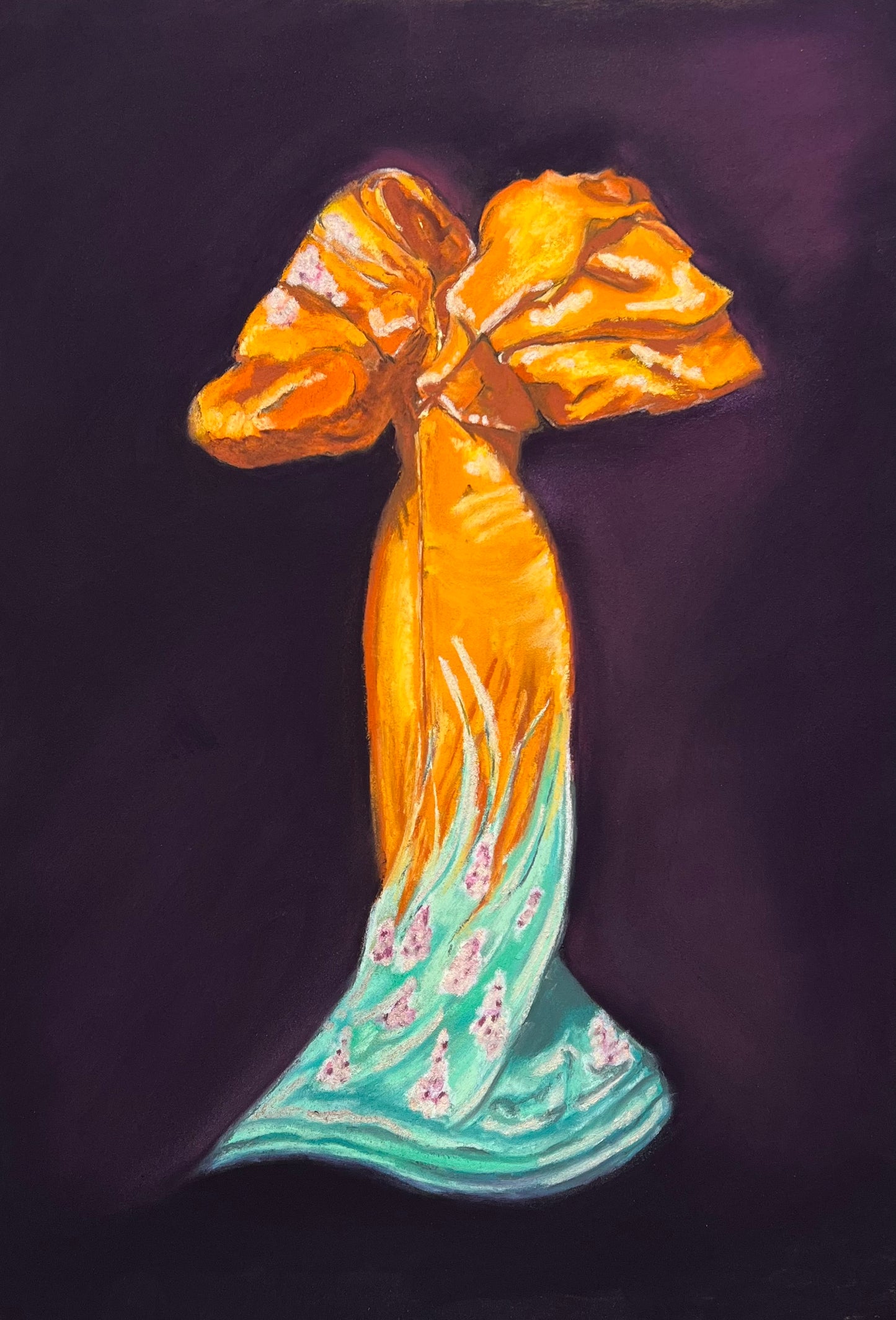 "Dressed by Dior" Original Pastel Painting