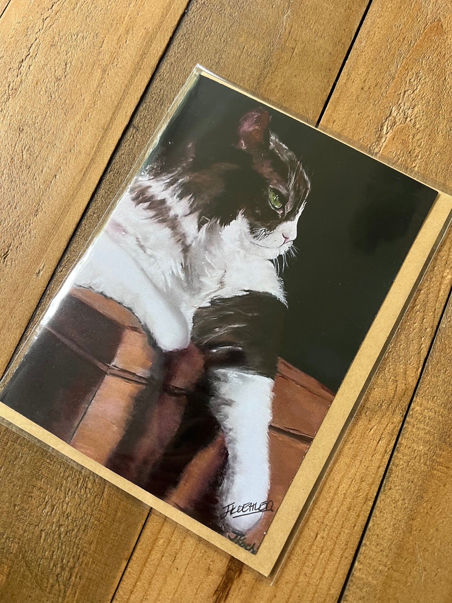 Signed Artist Print Greeting Card "Bandit"