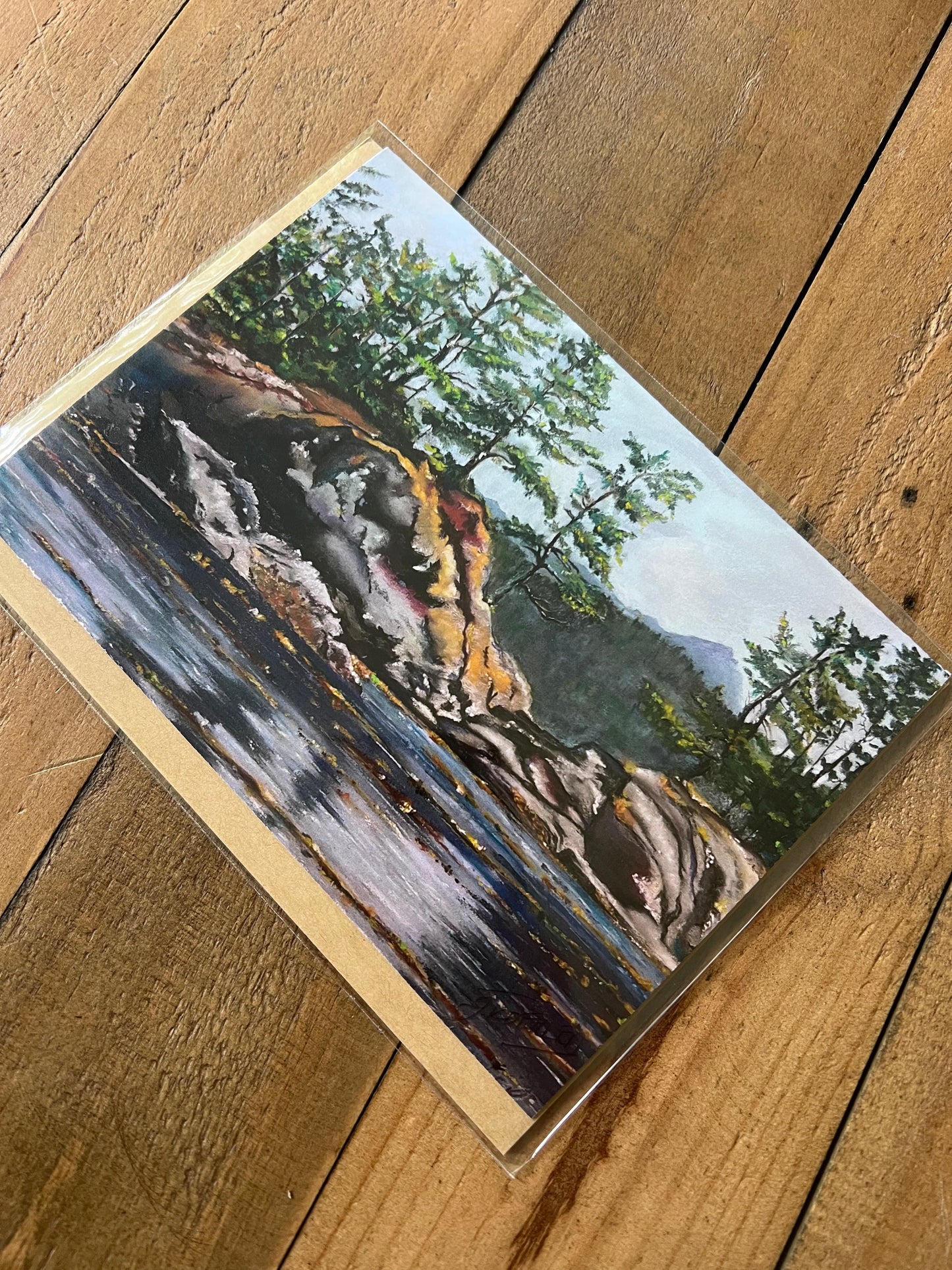 Signed Artist Print Greeting Card "Blackfish Sound"
