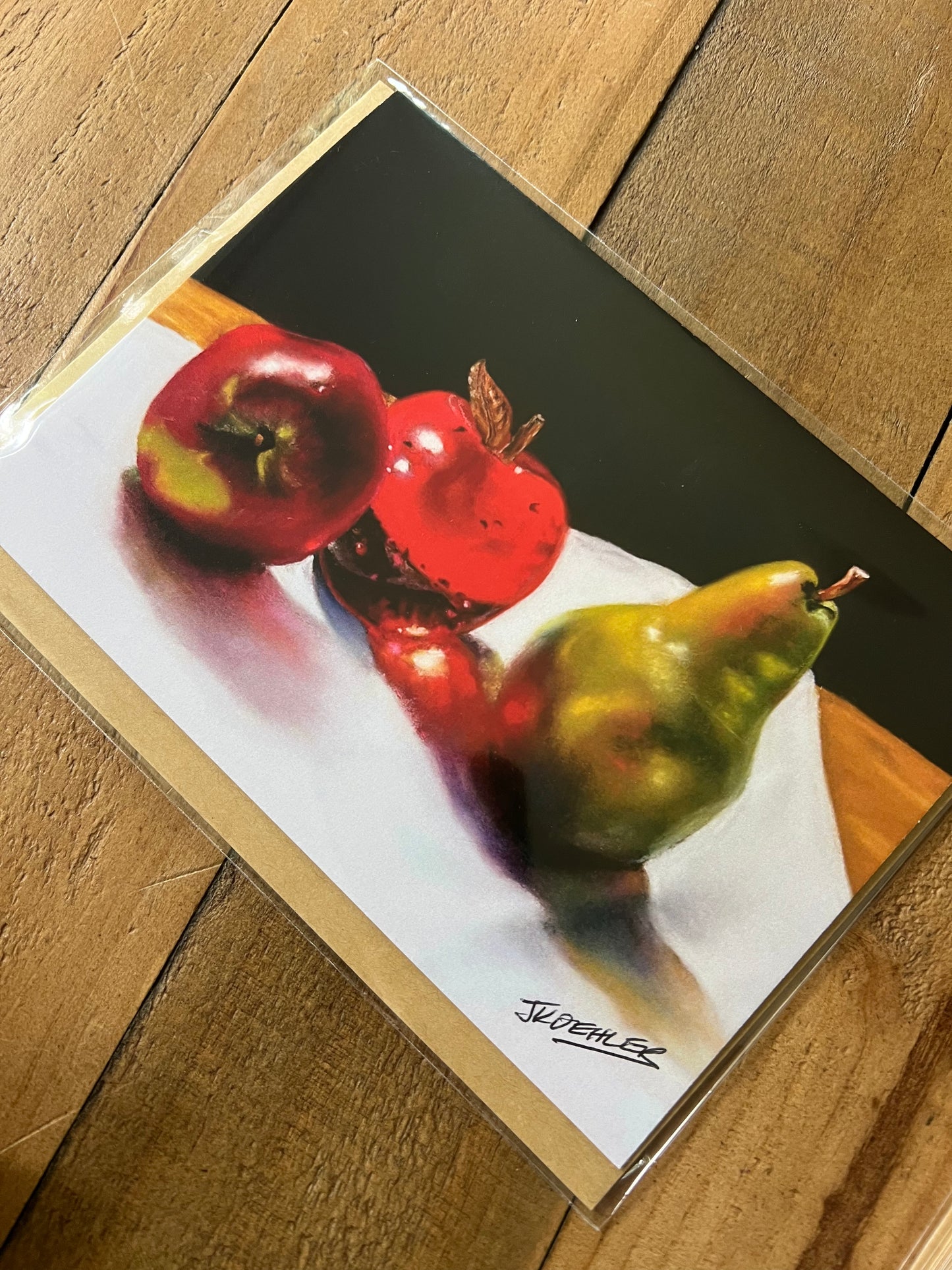 Signed Artist Print Greeting Card "Take a Bite"