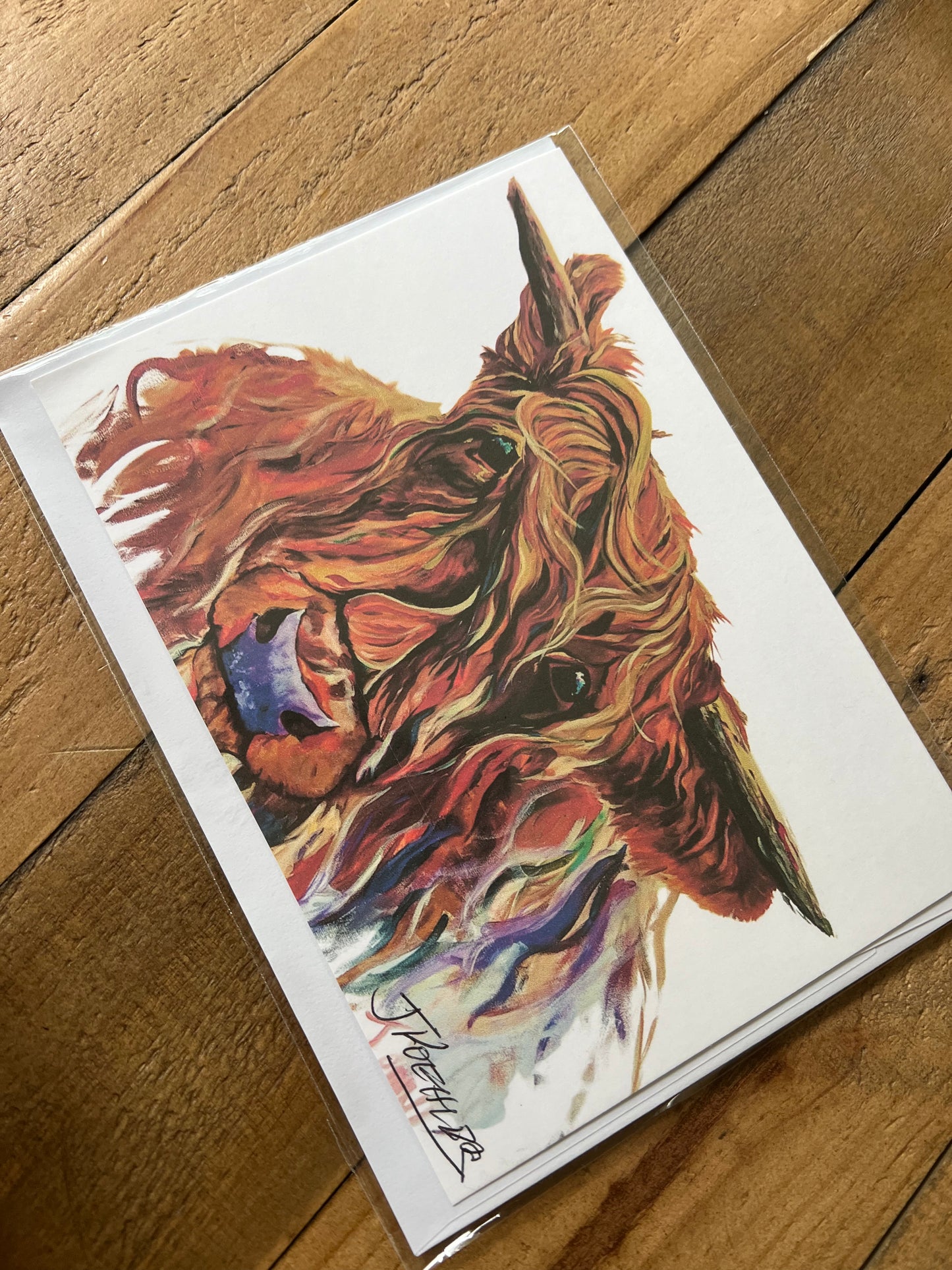 Signed Artist Print Greeting Card "The Highlander"