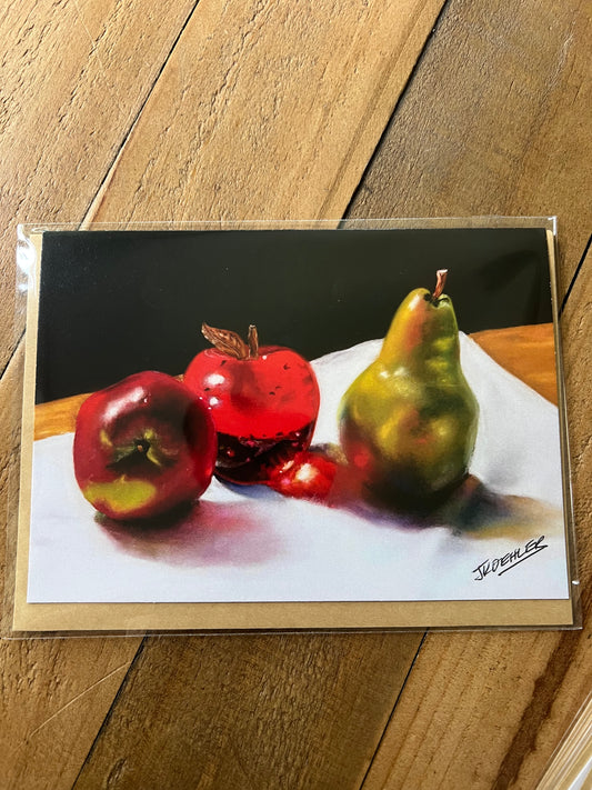 Signed Artist Print Greeting Card "Take a Bite"