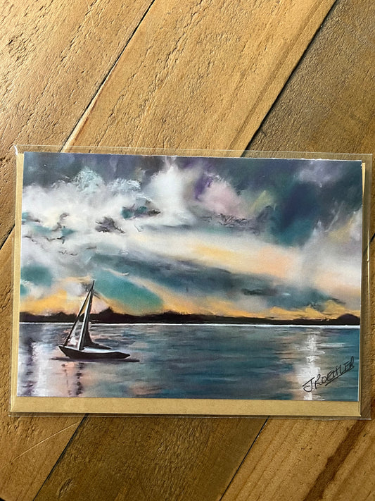 Signed Artist Print Greeting Card "After the Storm"